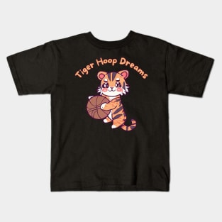 Basketball tiger Kids T-Shirt